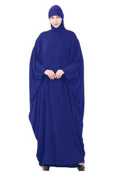 Jilbab Abaya Dubai Kadınlar Khimar başörtüsü Başörtüsü Namaz Elbise Kaftan Müslüman İslam Giyim Ramazan Uzun Robe Femme Musulmane