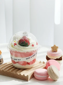 SWEETGO Yapay Mini Bobo Meyve Cupcake Tatlı Modeli 9.5 cm U şeklinde Simülasyon Dondurma Vitrin Dondurma