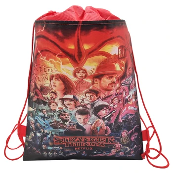 8 ADET DisneyEncanto dokunmamış Kumaşlar büzgülü sırt çantası alışveriş çantası Stranger Şeyler Mutlu doğum günü hediyesi Çanta Çocuklar Seyahat Çantaları
