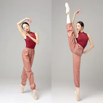 Bale pantolon zayıflama eşofman kadın dans ultralight kumaş soba borusu yağ yakma yeni renk Morandi