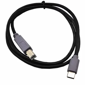 1M USB 3.1 Tip-C USB 3.0 Tip B Erkek Kablo Bağlantı Noktası Geri Dönüşümlü Tip C Konektörü Yazıcı Tarayıcı İçin sabit disk kartuşu