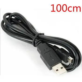 1 Adet 80/100 Cm Uzunluk En İyi Siyah USB 2.0 A Erkek Mini 5 Pin B Veri Şarj Kablosu Kordon Adaptörü Uzatma Kablosu