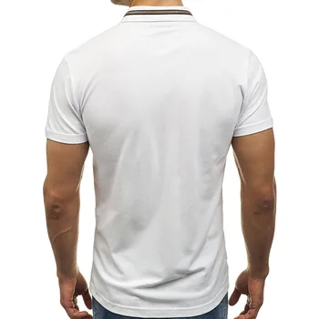 IceLion 2021 Yeni Yaz Düğmesi Fermuar GÖmlek Erkekler Camisetas Hombre Kısa Kollu Turn-aşağı Yaka Gömlek Moda erkek tişörtleri