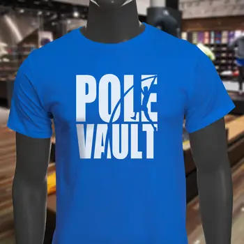 Sırıkla atlama Yüksek Atlama Vaulter Spor Parça erkek tişört Moda Marka Giyim Erkekler Baskı Orijinal Spor T Shirt