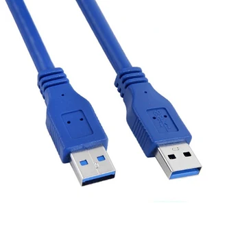 USB'den USB'ye Uzatma Kablosu Tip A Erkek-Erkek USB 3.0 Genişletici Radyatör için sabit disk Webcom kamera USB kablosu Uzatma