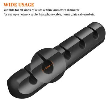 Rdxone USB kablosu Sarıcı Masaüstü Düzenli kablo düzenleyici Yönetimi Klipleri Kablo Tutucu Fare Kulaklık Kulaklık