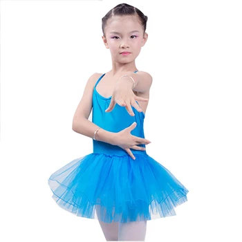 2020 Enfant Bale Balerin Tutu Elbise Kız Leotard Jimnastik Bale Elbise Çocuk Jartiyer Çocuk dans kostümü 5 renkler