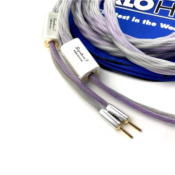 HiFi Ses Hattı XLO İmza 3 Hoparlör Kablosu Altın Kaplama Biwire Hoparlör Kablosu Muz / Maça Fişi