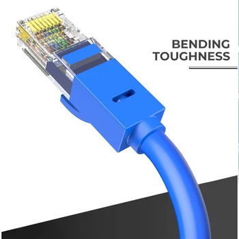 HONGDAK Cat6 Lan Ethernet Kablosu RJ45 UTP Ağ yama kablosu / 1 / 1 5/2/3 / 5M PS PC İnternet Modem Yönlendirici Gigabit Cat 6 Kablo