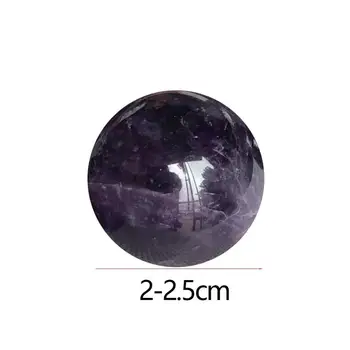 1 Adet 20mm Şifa Mor Taş Doğal Ametist Kuvars Küre Hediye Ev Dekorasyon İçin Top Koleksiyonu Kristal Güzel H7L1