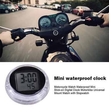 LCD Su Geçirmez Motosiklet dijital saat Tach Saat ATV Motosiklet Kar Araci Evrensel Dağı İzle Kronometre İle