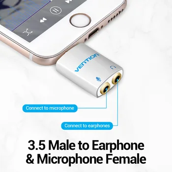 Mukavele 3.5 mm Kulaklık Adaptörü Kulaklık Splitter Adaptörü Erkek Kadın Aux Splitter Dizüstü Bilgisayar Telefonu İçin ses dağıtıcı kablosu