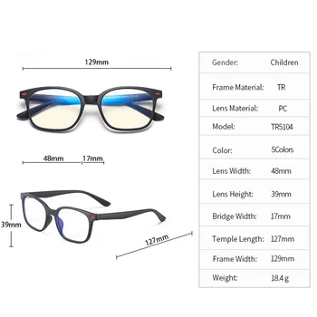 JULI mavi ışık Çocuk Gözlük Erkek Kız Çocuk Optik Çerçeve Şeffaf Gözlük Parlama Önleyici Bilgisayar Reçete Gözlük 6604