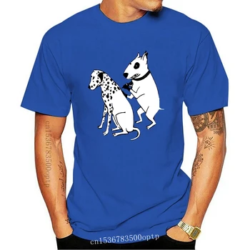 Yeni Dalmaçyalı Köpek Dövme Komik Bull Terrier Tees Tops 2021 Yaz Moda 2021 Baskılı Kısa Kollu Erkek serin tişört Gömlek