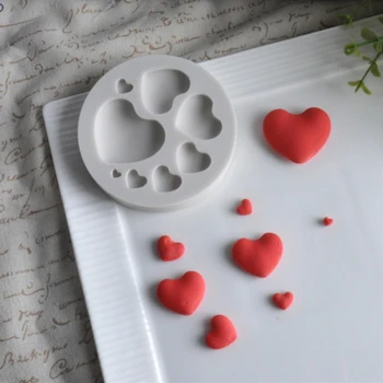 Aşk Kalp silikon kalıp Fondan Kek Dekorasyon Araçları silikon kalıp s Sugarcraft Çikolata Pişirme Araçları Kek Gumpaste Formu