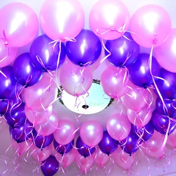20 adet 10 inç Mor Kaliteli Lateks Balon Hava Topları Şişme Düğün Parti Doğum Günü Partisi dekorasyon balonları Hediye Topları