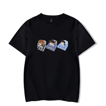 Dedektif Conan T-shirt Harajuku Popüler Erkek Kadın Rahat T Shirt Streetwear Anime Y2k Tee Elbise Yaz Kısa Kollu T Gömlek