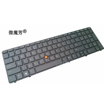 Laptop ABD klavye HP Probook 8560 W 8570 W arkadan aydınlatmalı klavye İngilizce