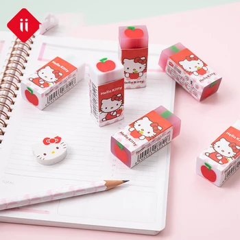 36 Adet / kutu Hello Kitty Cinnamoroll Karikatür Anime Kawaii Silgi Öğrenci Çocuk Okul Malzemeleri çocuğun Doğum Günü Hediyesi