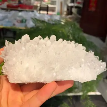 Doğal beyaz kristal berraklığında küme Orijinal Taş Kuvars mineral örneği kaya Ham Taşlar reiki Şifa Dekor