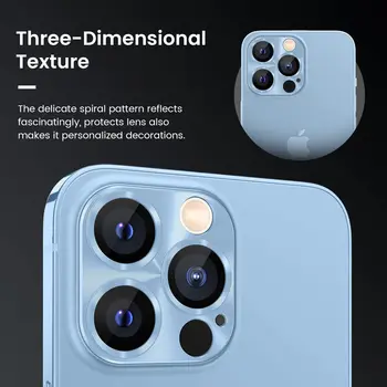 JMUYTOP Koruyucu Kamera iPhone 13 12 Pro Max Mini Alüminyum Alaşımlı Metal Temperli Cam Kapak Kamera Lens Koruyucu