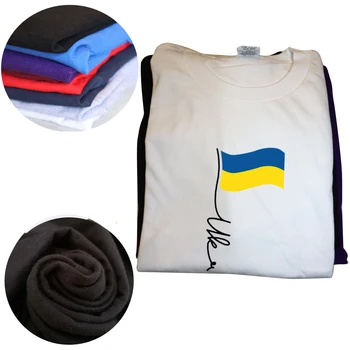 Komik Ukrayna İmza Bayrak Direği Ukrayna Bayrağı T Shirt Grafik Pamuk Streetwear Kısa Kollu Doğum Günü Hediyeleri yazlık t-shirt