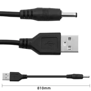 Yeni 80cm USB DC 3.5*1.35 mm DC3.5 Güç Dönüştürücü Kablosu Hattı Hoparlör Bağlantı kablosu USB Jakı PC Hoparlör Tablet MP3