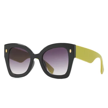 Kare Güneş Gözlüğü Kadın Moda Yeni Vintage Kedi Göz Shades Erkekler Marka Tasarımcısı Lüks güneş gözlüğü UV400 Boy Gözlük Oculos