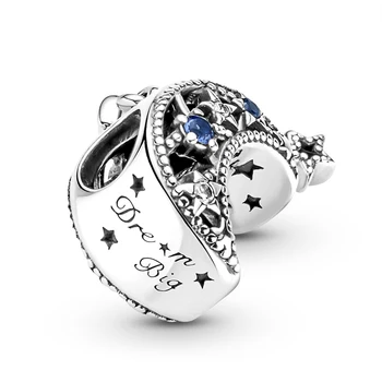 Yeni 925 Gümüş Yıldızlı Gökyüzü Serisi Takılar Uyar Orijinal Pandora Bilezik Kolye Takılar Kadın İçin DIY Güzel Takı Kolye Yapımı