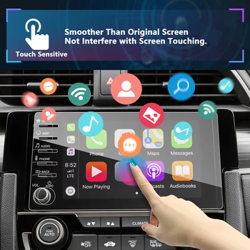 RUIYA Araba Ekran Koruyucu Civic 10th 2019 2020 GPS Navigasyon Merkezi Dokunmatik Ekran Oto İç Aksesuarları Korumak
