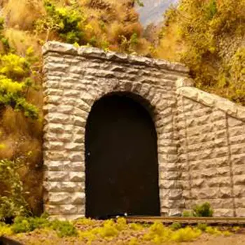 2 Adet / takım 1/87 Ho Ölçekli Tek Hat Tünel Giriş Demiryolu Modeli Oyuncak Minyatür Simülasyon Kum Masa Manzara Düzeni Aksesuarları