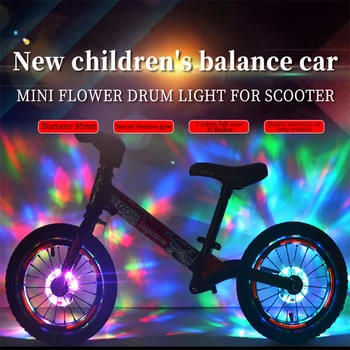 Şarj edilebilir bisiklet tekerlek göbeği ışıkları, Bisiklet Çiçek davul ışık Konuştu Uyarı lambası Dekorasyon Su Geçirmez çocuk bisikleti