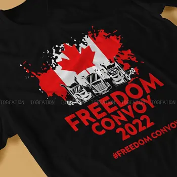 Özgürlük Konvoyu Serin Orijinal Tişörtleri Kanada Kişiselleştirin erkek T Shirt Yeni Trend Üstleri 6XL