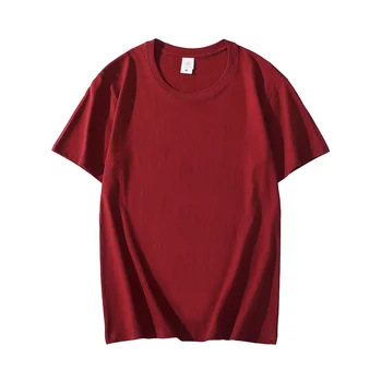 2021 Yaz T-shirt Erkek üst Pamuk Kısa Tees Düz Düz Erkek Kadın Temel Tişörtleri O-boyun Slim Fit Tee gömlek Genç Erkek eGirl