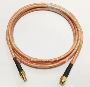 Ücretsiz kargo SMA Dişi erkek RF Koaksiyel kablo RG142 OD = 5MM Kablo Konektörü 50ohm M17 / 60 kalkan kablosu DC-6G
