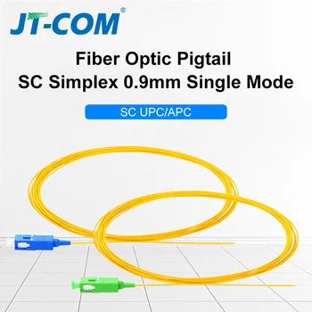 20/50/100/200PCS Fiber Optik SC APC mm 9/125 Tek Modu 1 core SC UPC Optik Elyaf Pigtail 1.5 M 0.9 Pigtail Simpleks