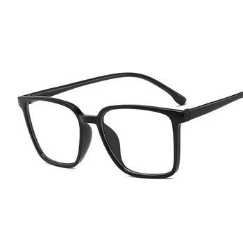 Optik Şeffaf Gözlük Çerçevesi Erkekler Kadınlar Vintage Kare Gözlük Sahte Cam Retro El Yapımı Şeffaf Lens Şeffaf Gözlük