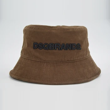 Yüksek kaliteli balıkçı şapka DSQBRAND mektup kap nakış + ağız ipek daire tasarım erkekler ve kadınlar Panama şapka balıkçı şapka yeni