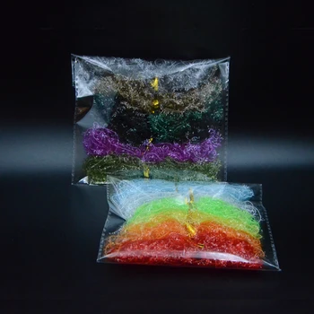Fly bağlama 12 Çok Renkler Set Flaş Cicili Bicili Kaktüs Şönil Hattı Orta Kristal Vücut Toplam 48 m Buz Şönil Fly Bağlama Malzemeleri