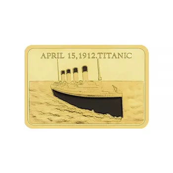 Birleşik Kindom Titanic Koleksiyon Altın Kaplama Hatıra Sikke Koleksiyonu Sanat Yaratıcı Hediye Kopya hatıra parası