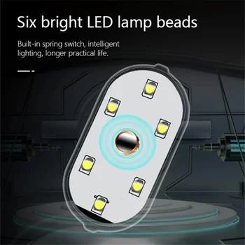 Oto İç Dekoratif ışık Dokunmatik Sensör USB LED Ortam İşıkları Araba İçin Kablosuz Renkli Atmosfer Lambası