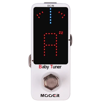 Mooer Mtu1 Bebek Gitar Tuner Pedalı Müzik Aletleri Tuner Gitar Efektleri Pedal Gerçek Bypass yüksek hassas ayar Mtu1 Etkisi