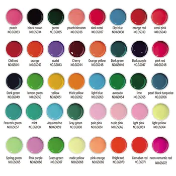EA UV Boyama Jel Sanat Çivi Saf Renk Siyah Beyaz Tasarım Boya Kapak Çizim Jel Oje Manikür Vernik 36 Renkler Set
