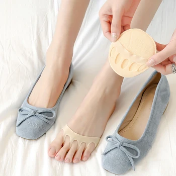 Kadın Kawaii Dikiş Beş Parmak Ayak Yarım Çorap Terlik Yaz Görünmez Pinkies Yüksek Topuk Düşük Kesim Ayak Çorap Bayanlar için