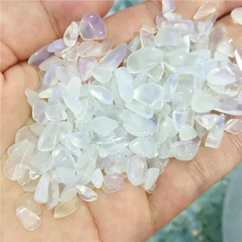 100g doğal opal kristal eskitme taş parçacıklar Taş mineral çip doğal noktası Boncuk Çakra Şifa Süslemeleri