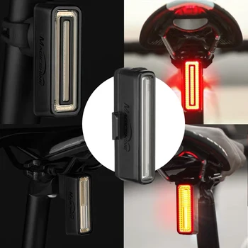 ABS Bisiklet arka ışık yüksek şeffaflık USB Şarj Otomatik Fren Algılama Bisiklet döngüsü park lambaları şehir Aksesuarları SEEMEE 200