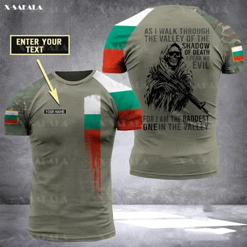 Bulgaristan Bulgar Asker ORDU VETERAN Ülke Bayrağı 3D Baskılı yüksek Kaliteli tişört Yaz Yuvarlak Boyun Erkek Kadın Rahat Üst-9