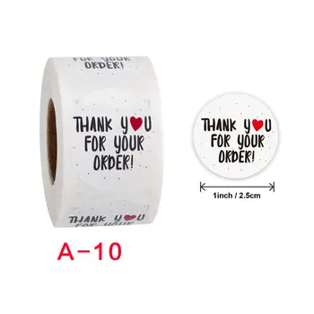 500 ADET Yuvarlak Etiketler Kraft Kağıt Teşekkür Ederim Etiket Draje Şeker Çanta Çiçek Hediye Kutusu Kek Kutuları ve Ambalaj Düğün Çıkartmalar