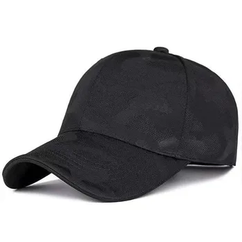 Unisex örgü beyzbol şapkası yaz açık kap nefes ayarlanabilir güneş şapkası erkekler snapback şapka Kamuflaj snapback kapaklar