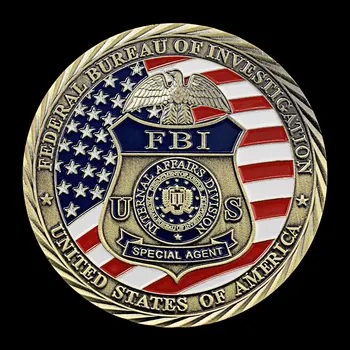 Amerika Birleşik Devletleri Federal Soruşturma Bürosu Hatıra Altın Kaplama Sikke Koleksiyonu ST. Micheal hatıra parası Mücadelesi Coin
